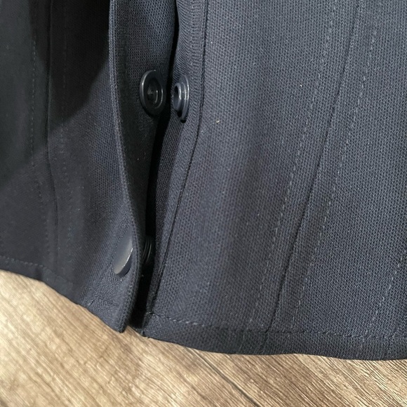 WAYF crop top navy blue Cora Snap front button top corset Dollskill free people - Picture 6 of 15